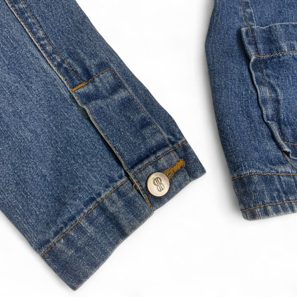 Vintage 90s Bill Blass Fitted Denim Jacket-Size Medium - Picture 7 of 9